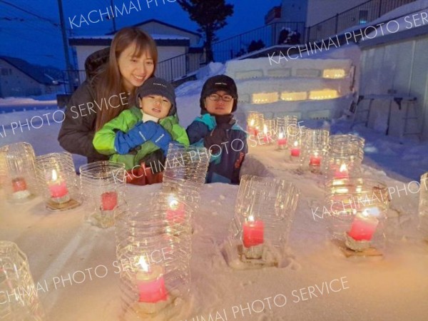 新得　かりかち工房の雪灯り広場