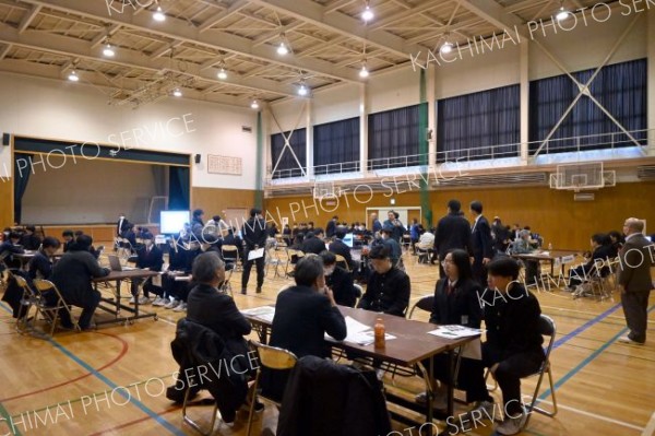 仕事説明会の進行風景