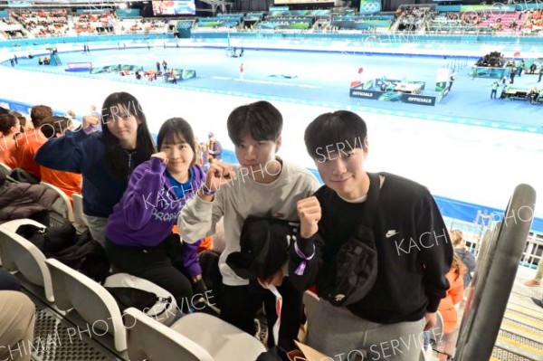 十勝の中学生スケーターが五輪観戦　独特のムードに興奮