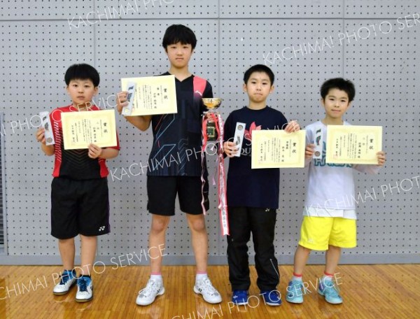 ５年以下男子入賞者。