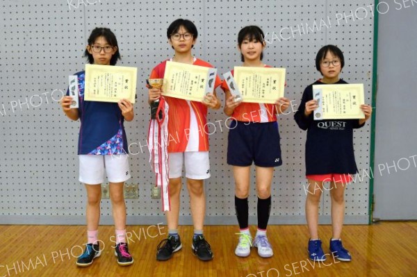 ５年以下女子入賞者。