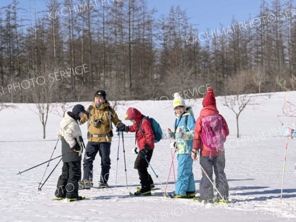 スノーシュー冬の森を探検　鹿追で体験会