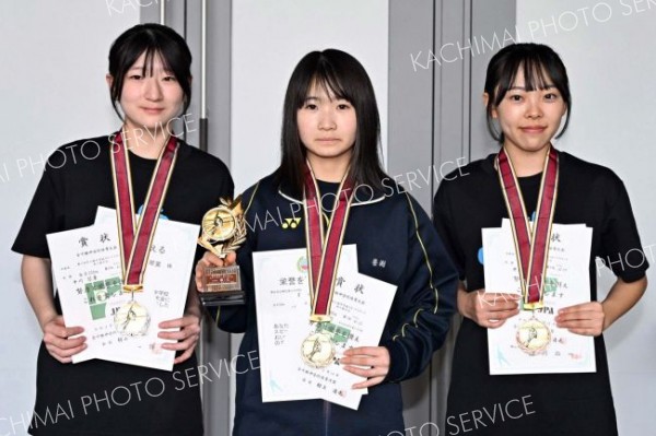 女子５００メートルの上位入賞