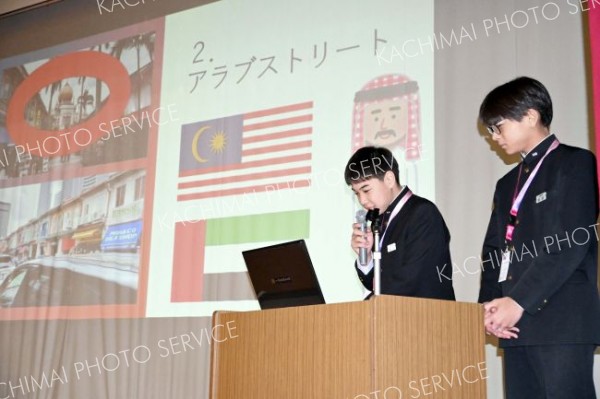 シンガポール派遣の２年生　現地での体験などを報告　広尾中学校