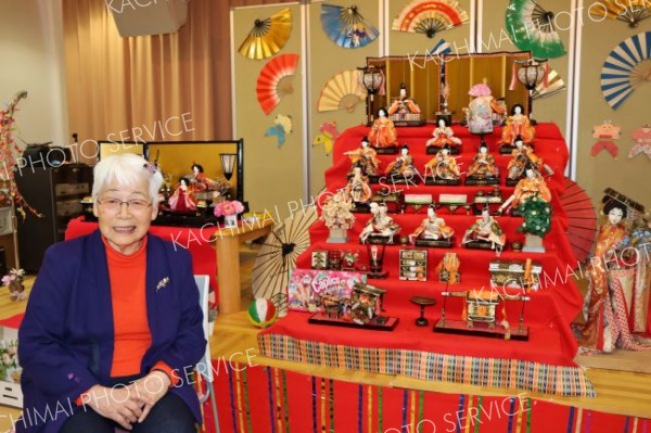 コムニの里まくべつで最後の七段飾り