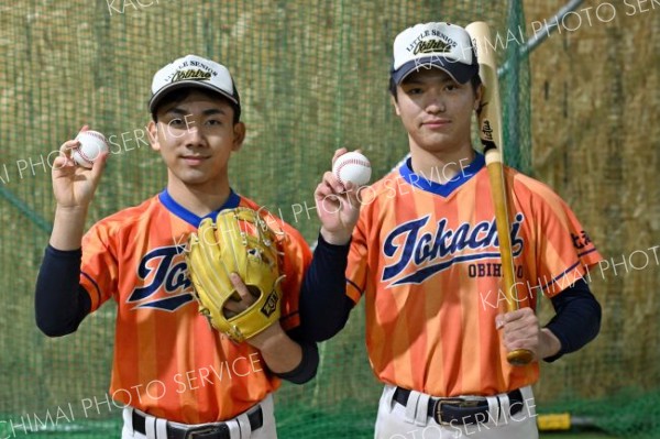 とかち帯広リトルシニアの小瀬（下音更中）と白濱（音更中）、東北の強豪校で甲子園目指す